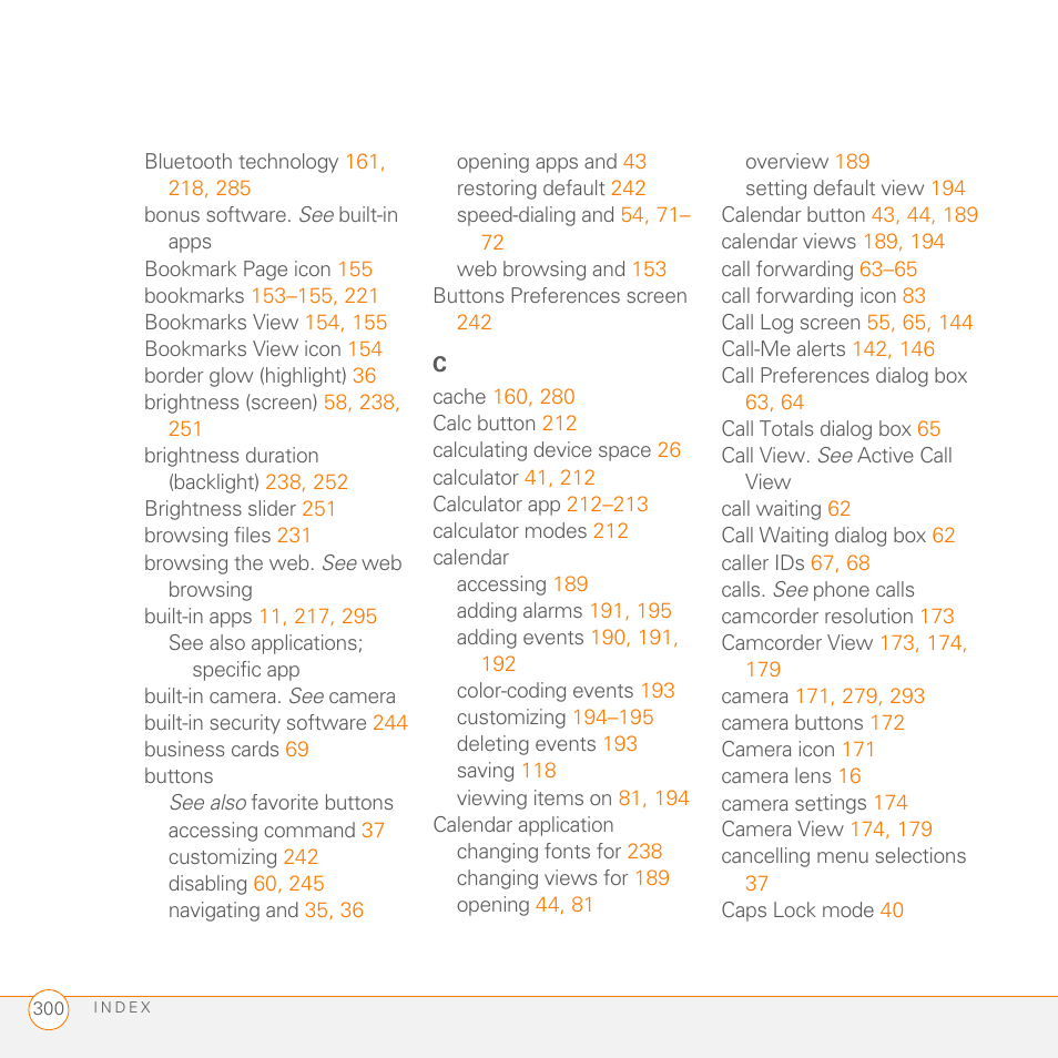 Palm PDA CentroTM Smart Device User Manual | Page 300 / 326