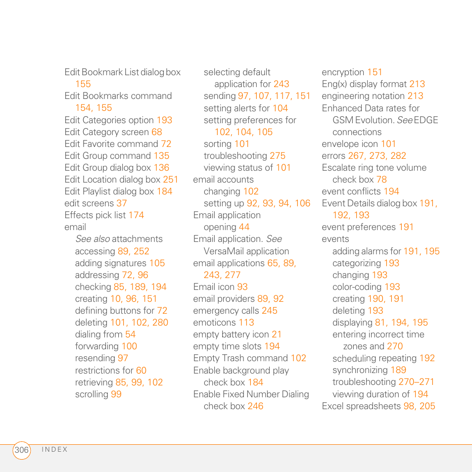 Palm PDA CentroTM Smart Device User Manual | Page 306 / 326