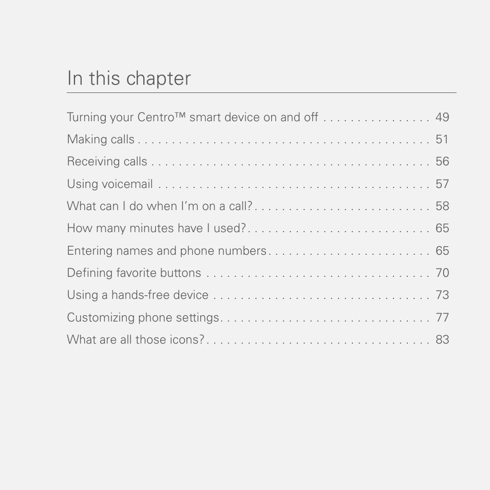 Palm PDA CentroTM Smart Device User Manual | Page 48 / 326