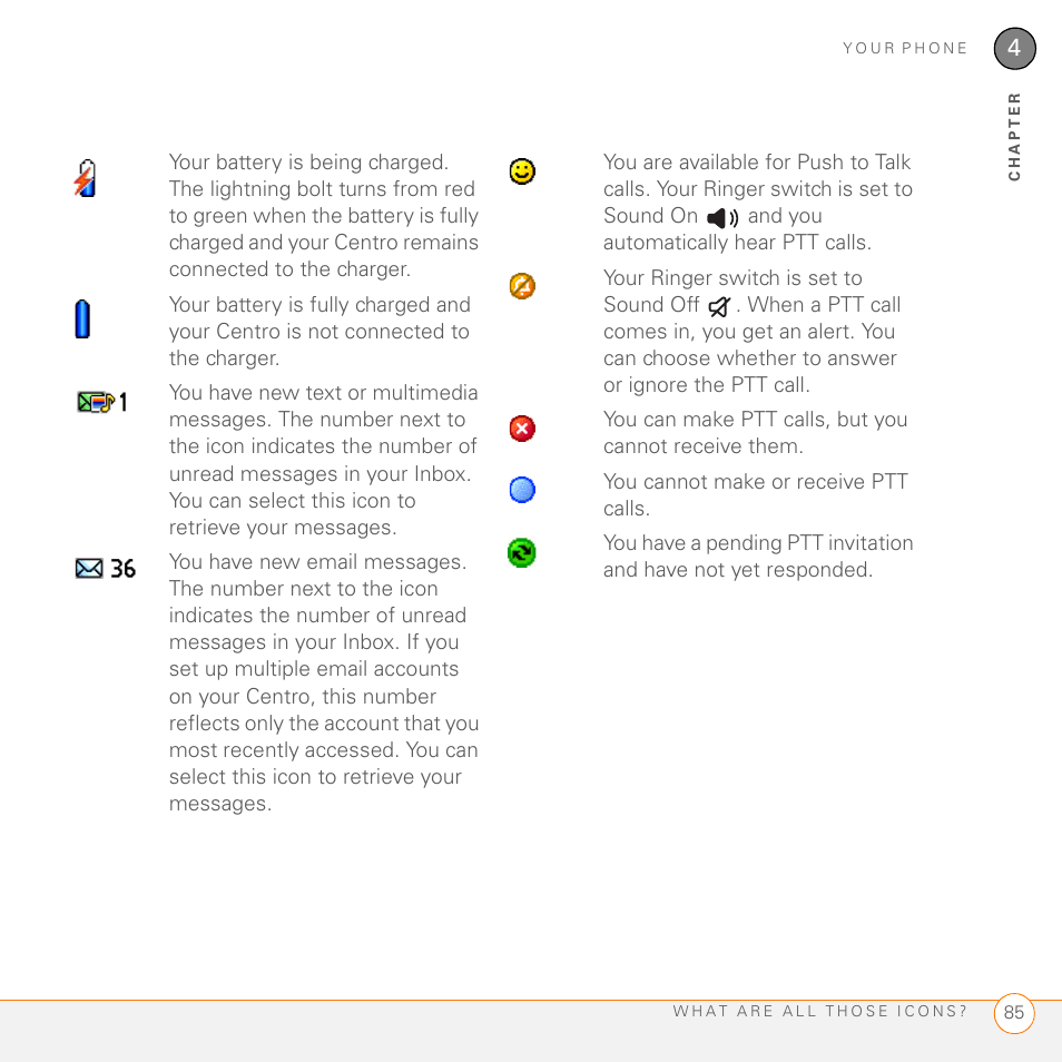 Palm PDA CentroTM Smart Device User Manual | Page 85 / 326