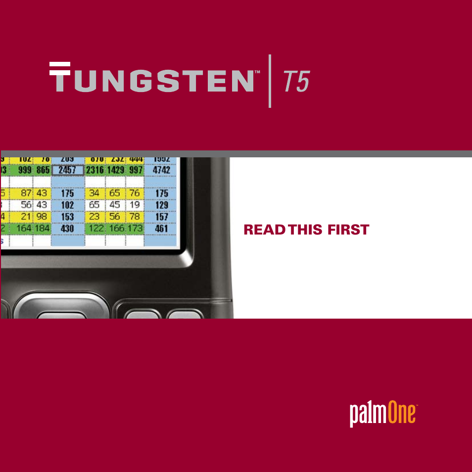 Palm Handheld by palmOne Software installation CD T5 User Manual | 12 pages