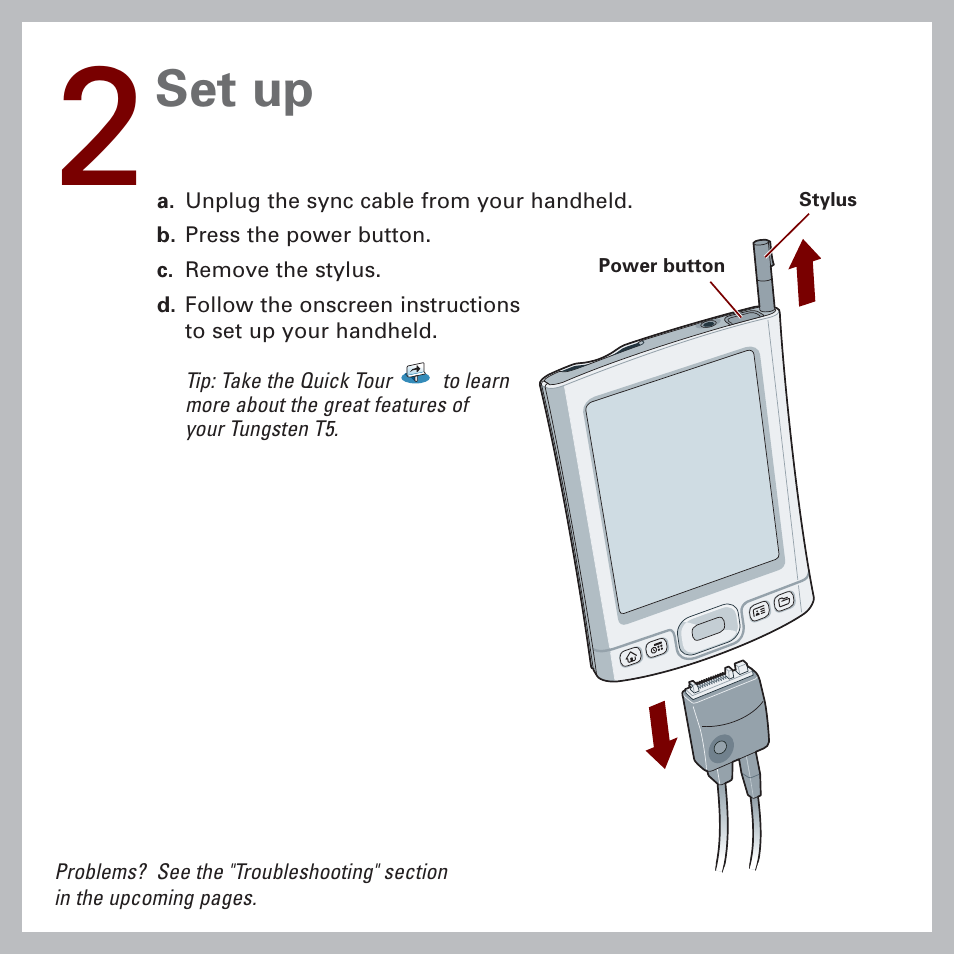 Set up | Palm Handheld by palmOne Software installation CD T5 User Manual | Page 4 / 12