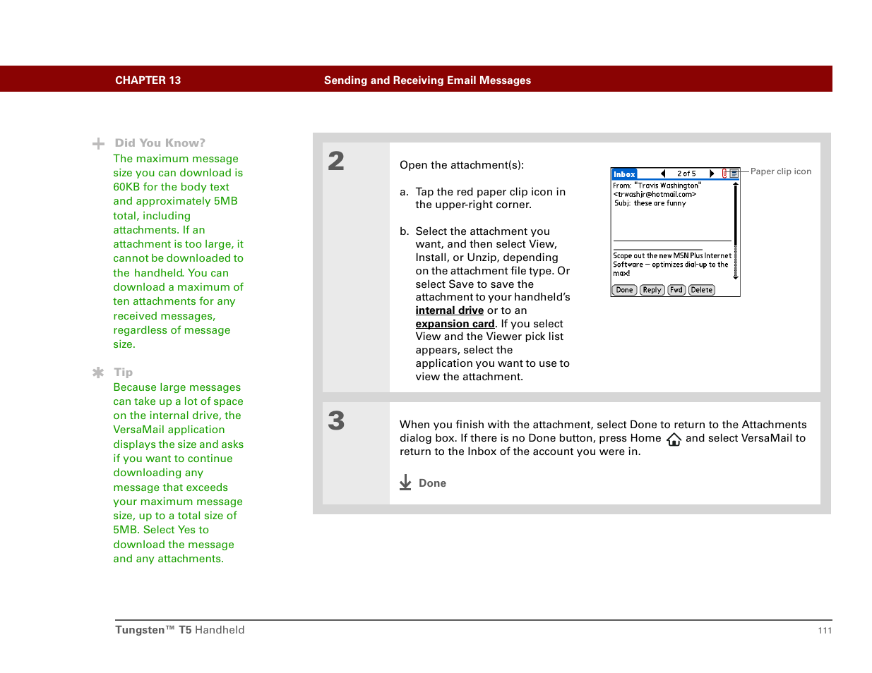 Palm Tungsten T5 User Manual | Page 120 / 172