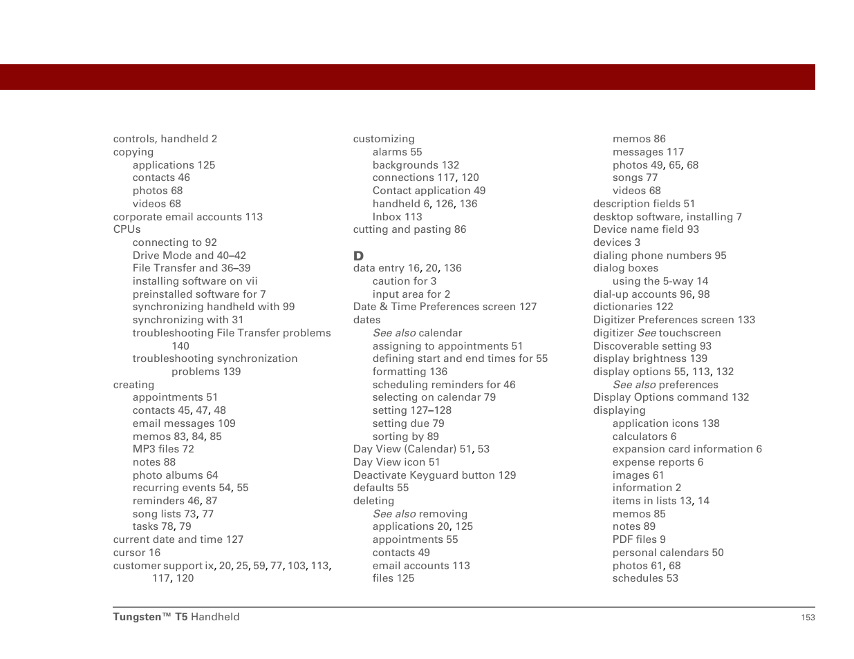 Palm Tungsten T5 User Manual | Page 162 / 172