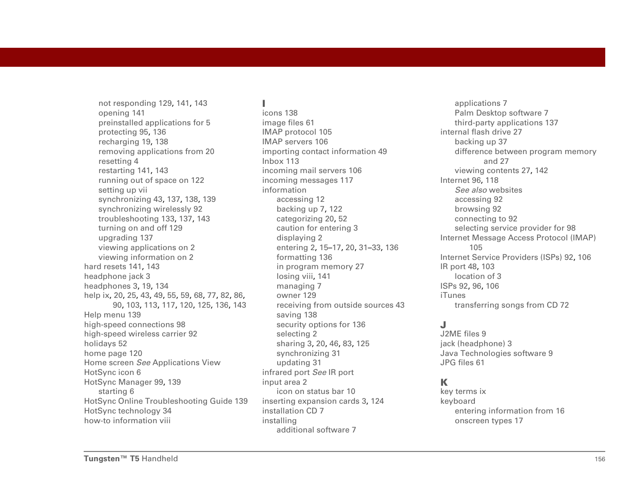 Palm Tungsten T5 User Manual | Page 165 / 172