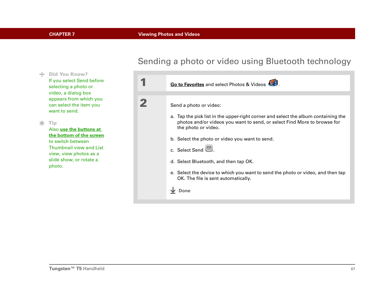 Palm Tungsten T5 User Manual | Page 76 / 172