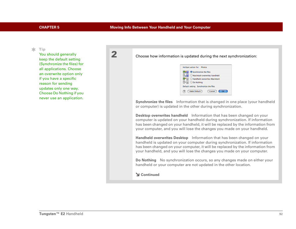 Palm E2 User Manual | Page 113 / 653