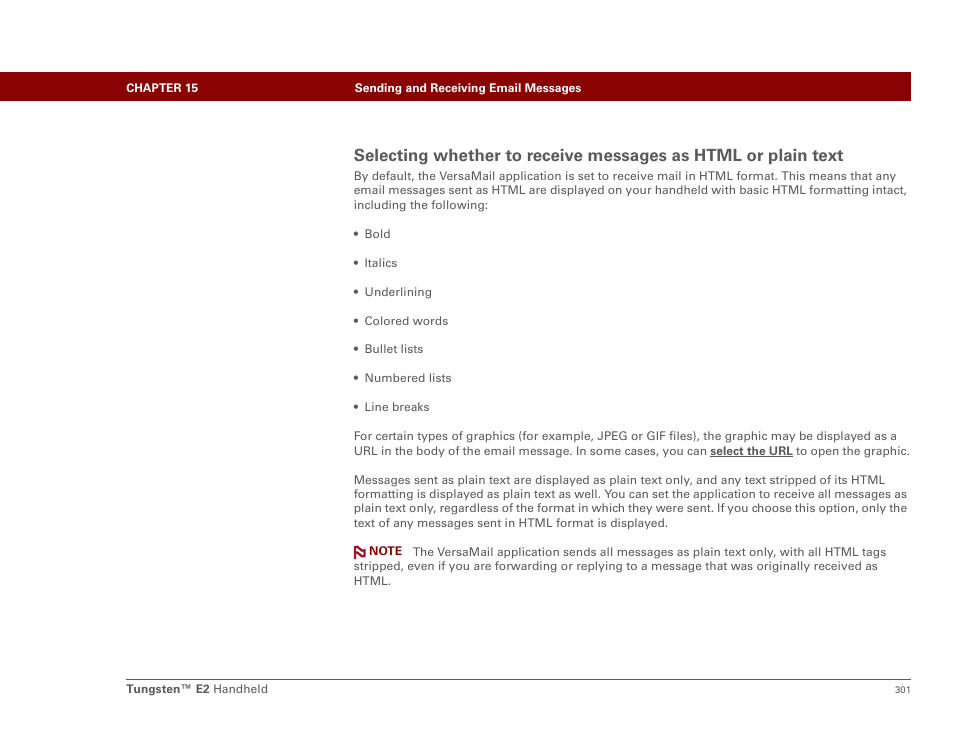 Palm E2 User Manual | Page 322 / 653