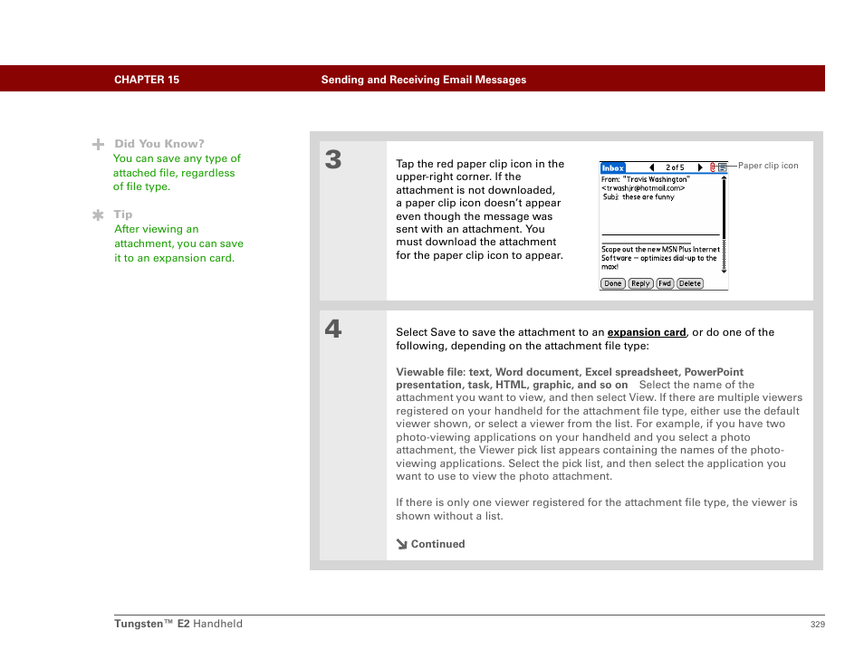 Palm E2 User Manual | Page 350 / 653