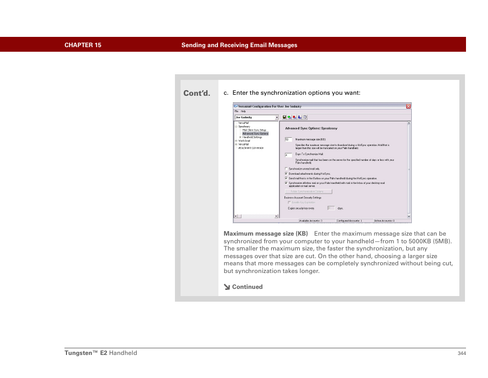 Cont’d | Palm E2 User Manual | Page 365 / 653