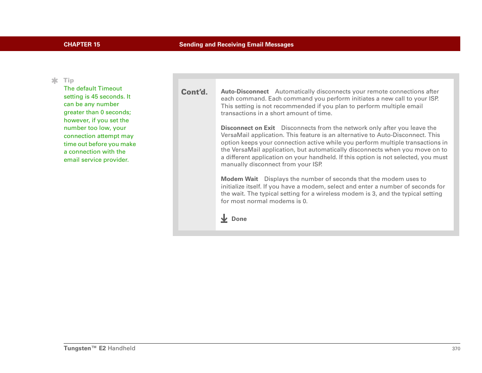 Cont’d | Palm E2 User Manual | Page 391 / 653