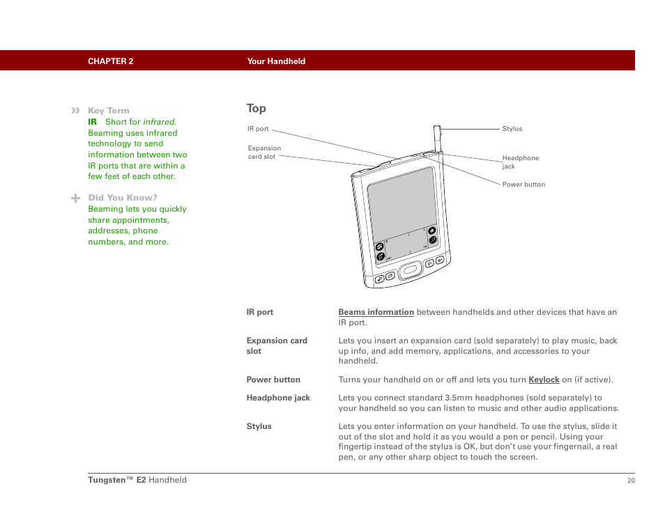 Palm E2 User Manual | Page 41 / 653