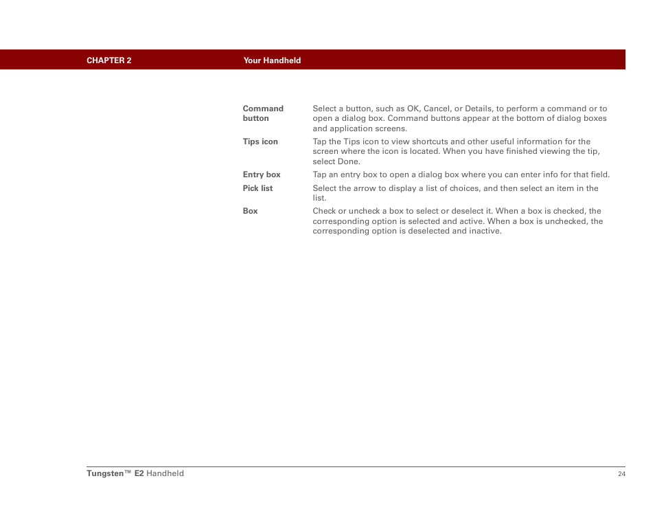 Palm E2 User Manual | Page 45 / 653