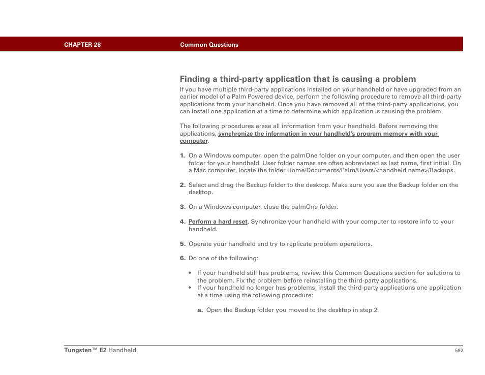 Palm E2 User Manual | Page 613 / 653