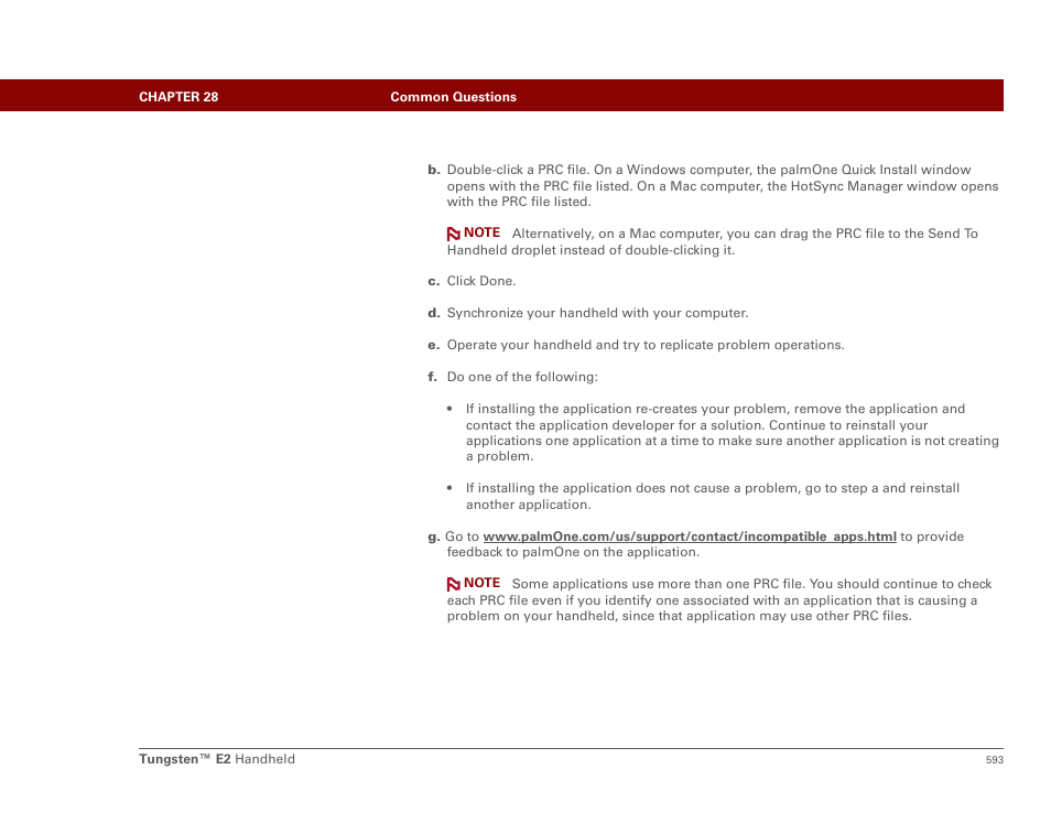 Palm E2 User Manual | Page 614 / 653