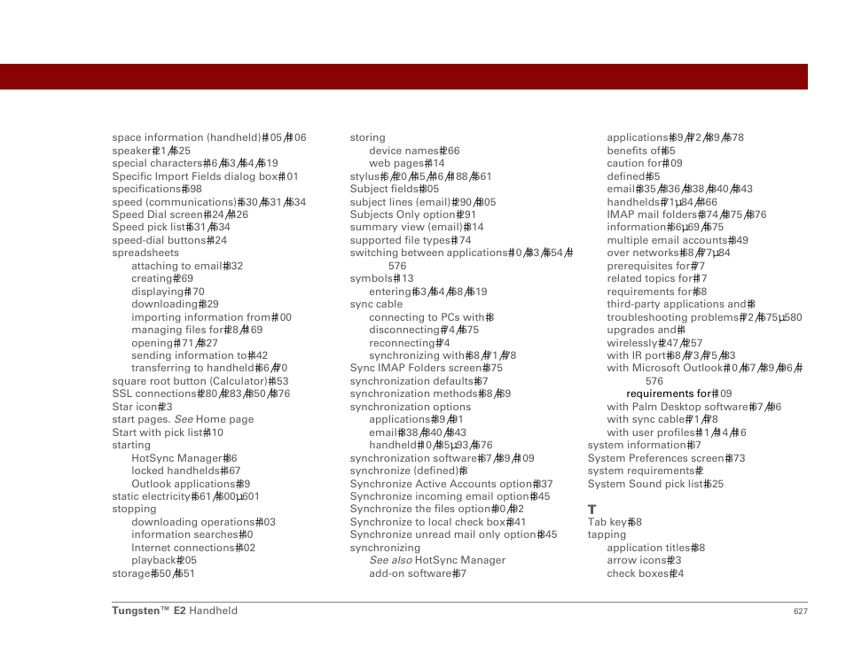 Palm E2 User Manual | Page 648 / 653