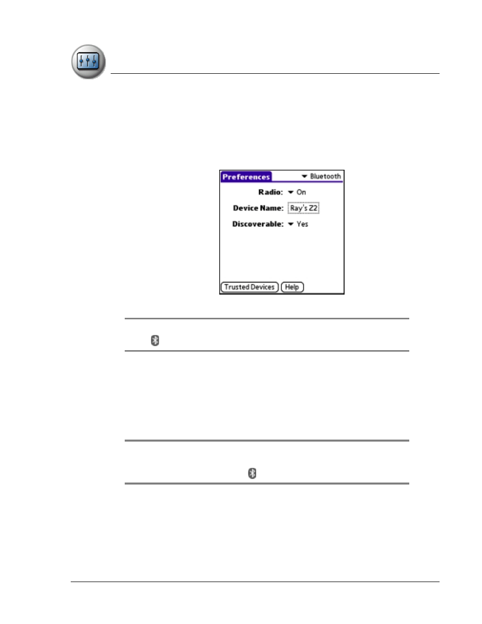 Bluetooth, Tails, see | Palm TapWave Zodiac User Manual | Page 124 / 201