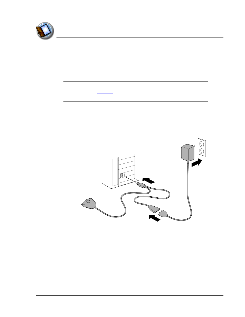 Connecting the cable or cradle | Palm TapWave Zodiac User Manual | Page 13 / 201