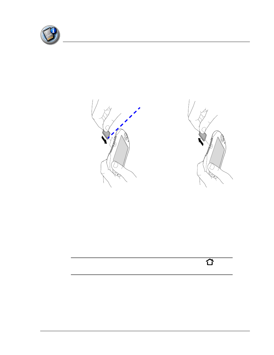 Inserting and removing an expansion card, Accessing applications on an expansion card | Palm TapWave Zodiac User Manual | Page 159 / 201