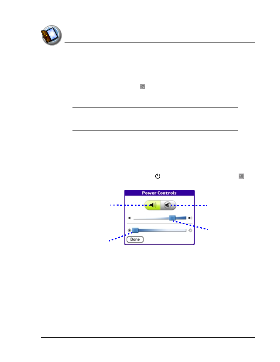Adjusting the screen orientation, Adjusting the speaker volume and screen brightness | Palm TapWave Zodiac User Manual | Page 23 / 201