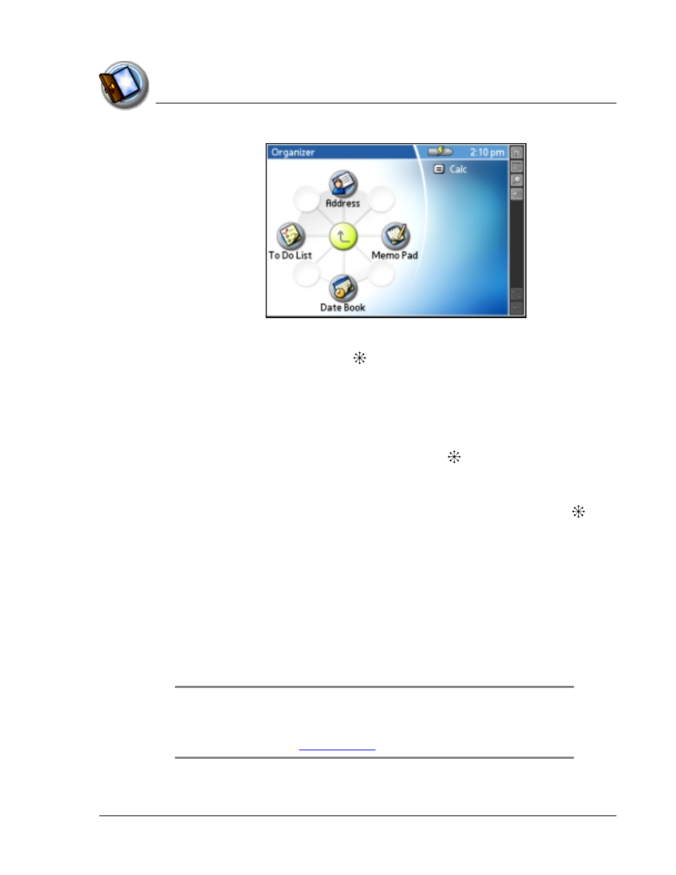 Learning to navigate | Palm TapWave Zodiac User Manual | Page 25 / 201