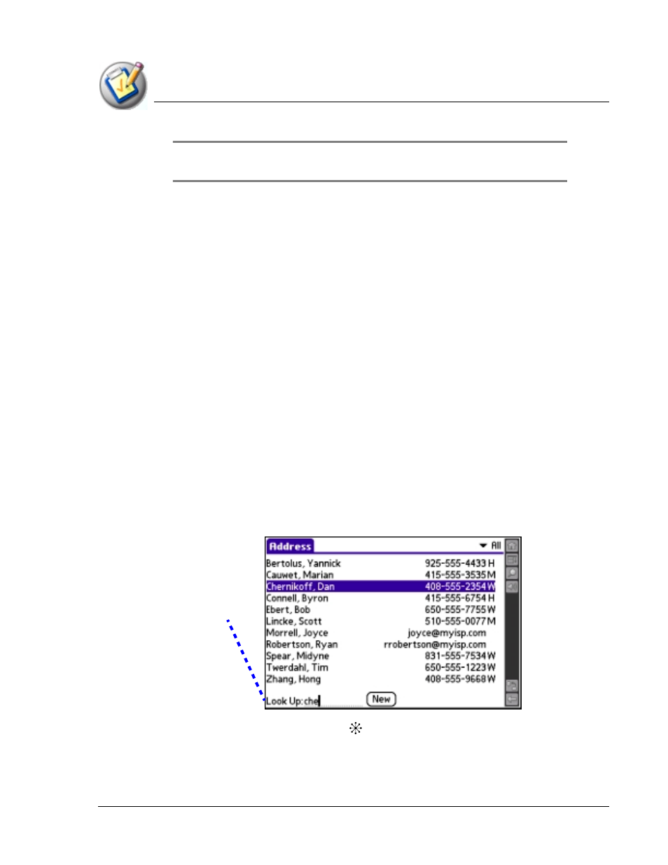 Finding records, Finding address book records | Palm TapWave Zodiac User Manual | Page 77 / 201