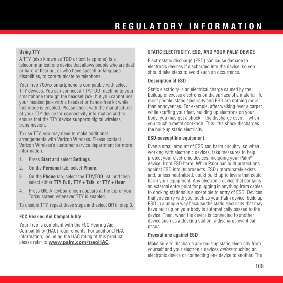 Palm TREO 700wx User Manual | Page 113 / 128