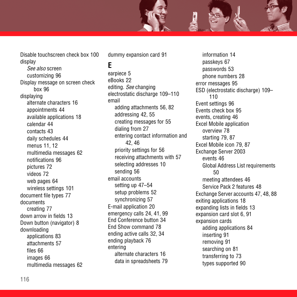 Palm TREO 700wx User Manual | Page 120 / 128