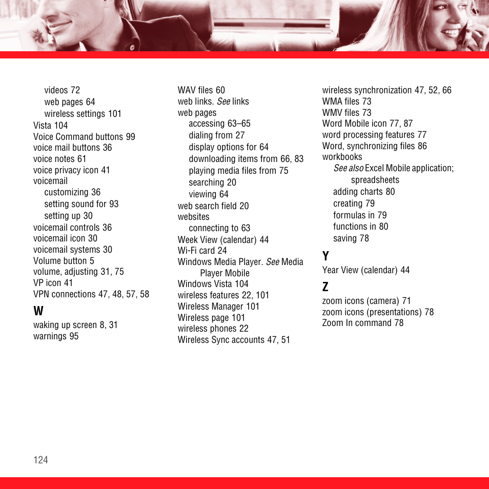 Palm TREO 700wx User Manual | Page 128 / 128