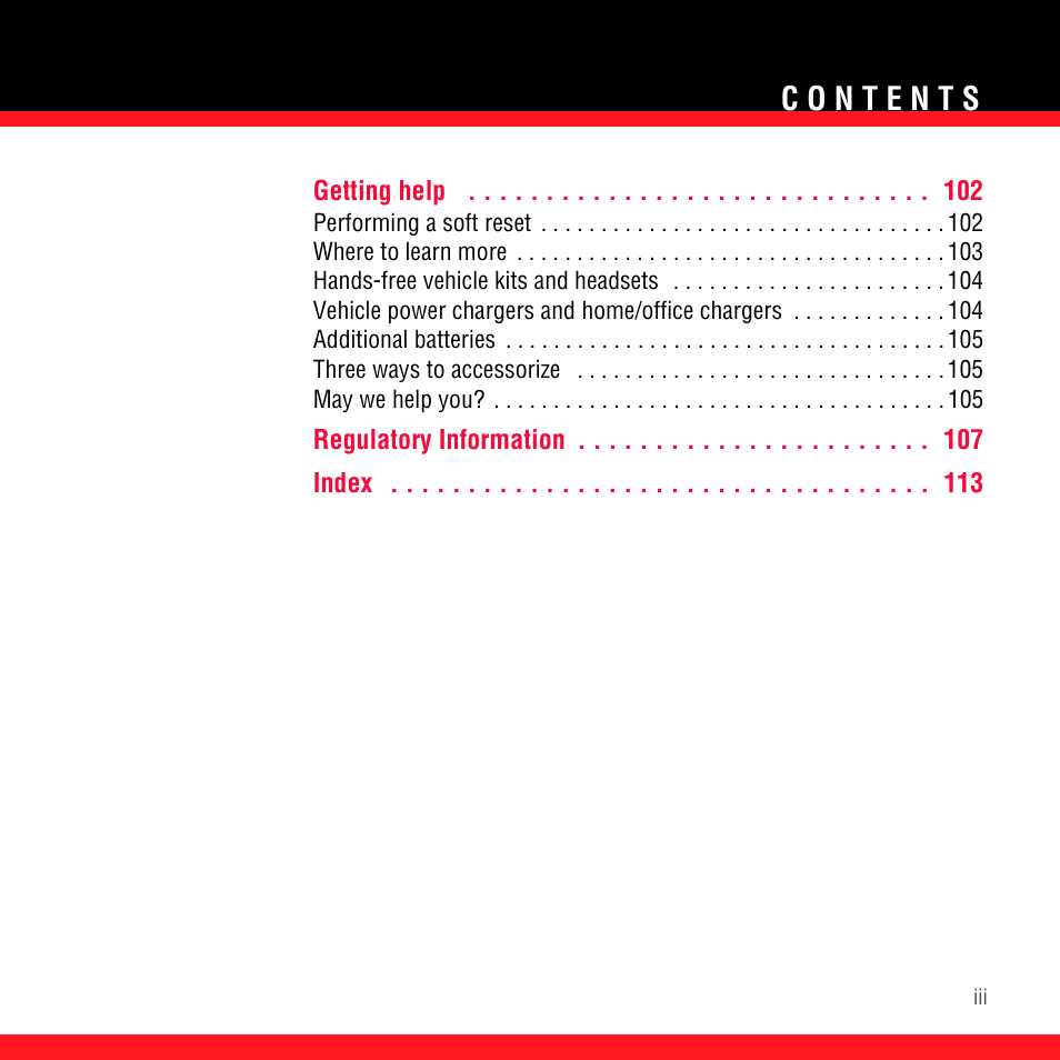 Palm TREO 700wx User Manual | Page 3 / 128