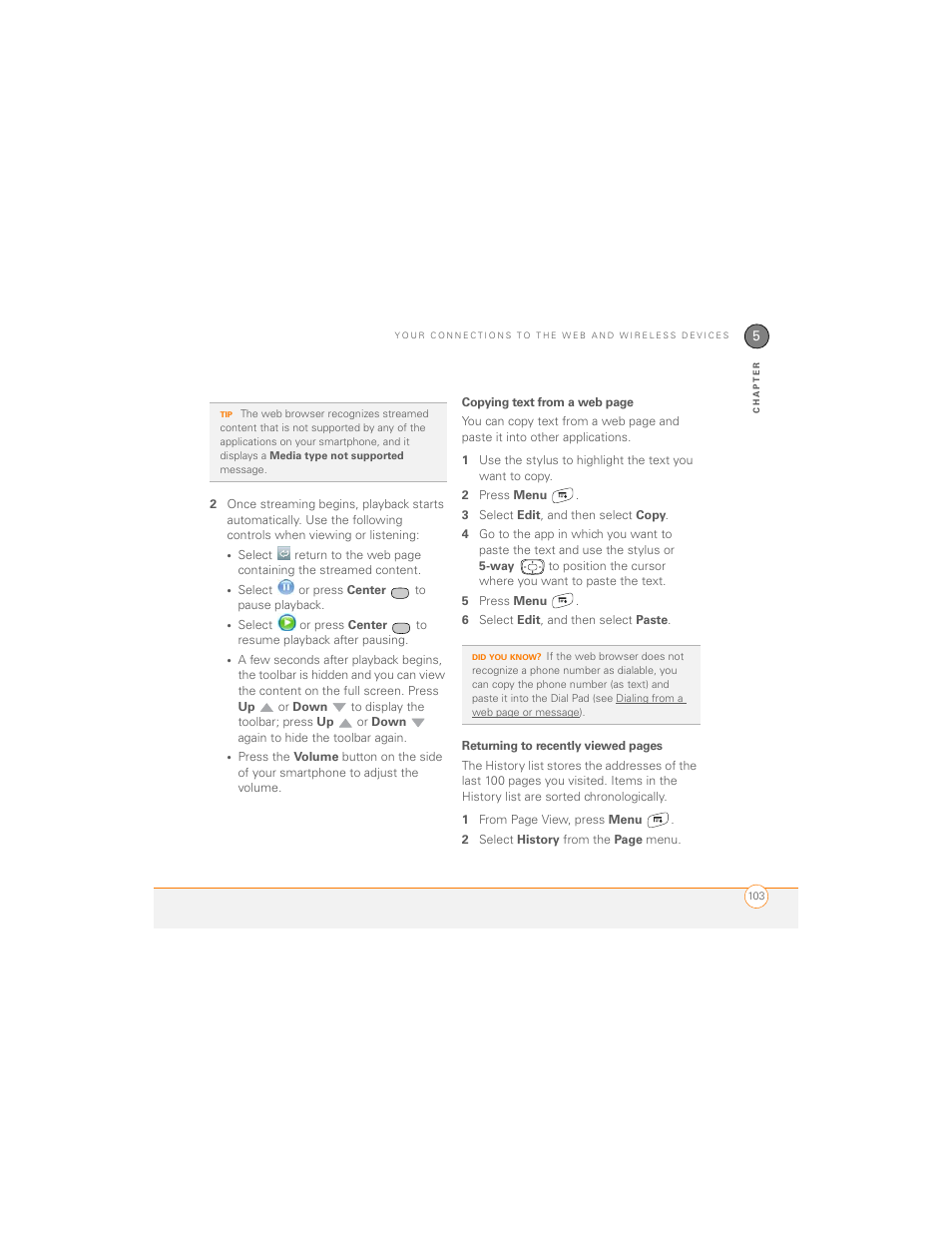 Palm 700P User Manual | Page 109 / 286
