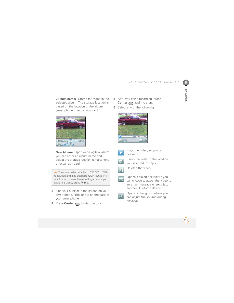 Palm 700P User Manual | Page 121 / 286