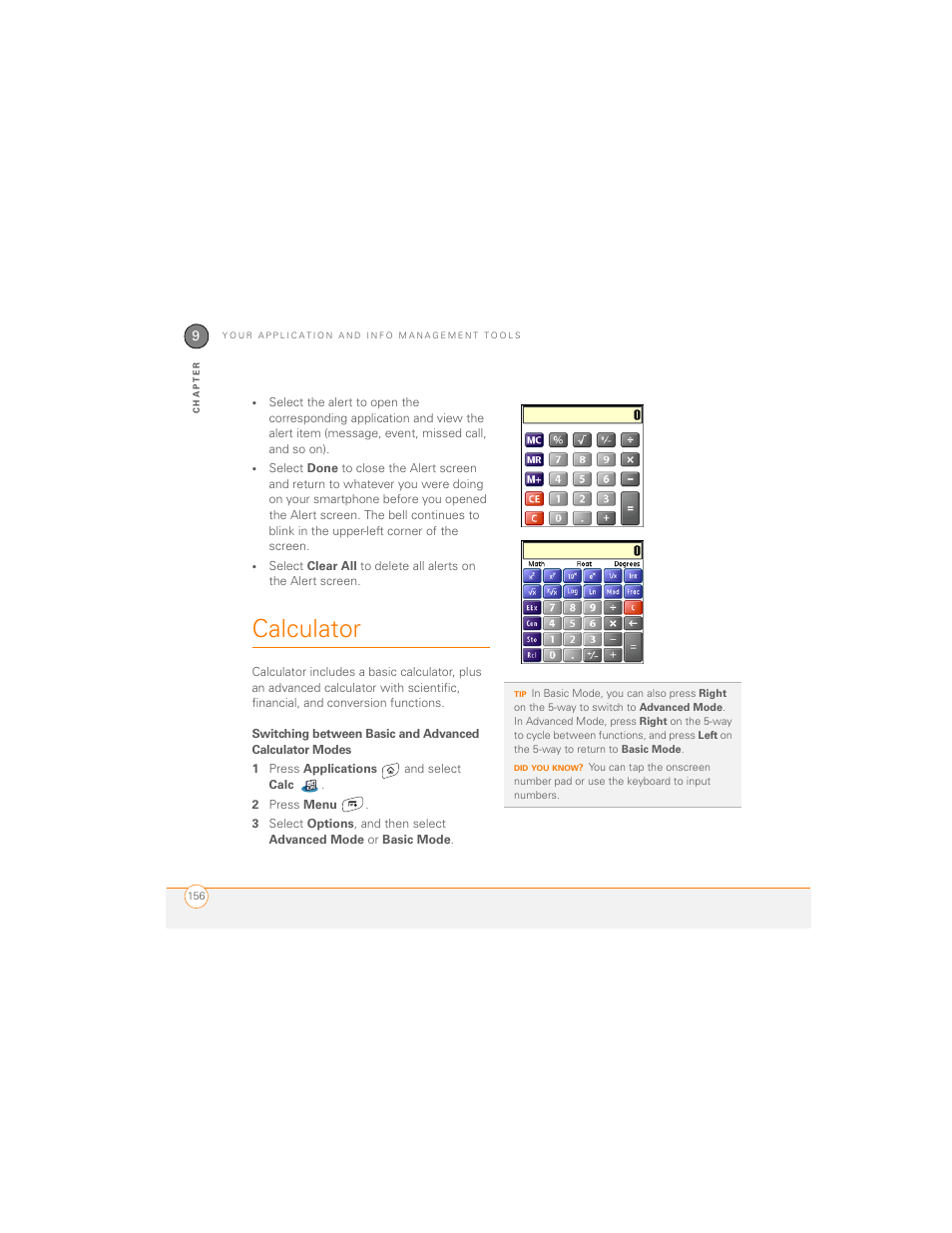 Calculator | Palm 700P User Manual | Page 162 / 286