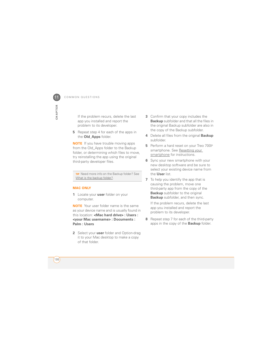 Palm 700P User Manual | Page 204 / 286