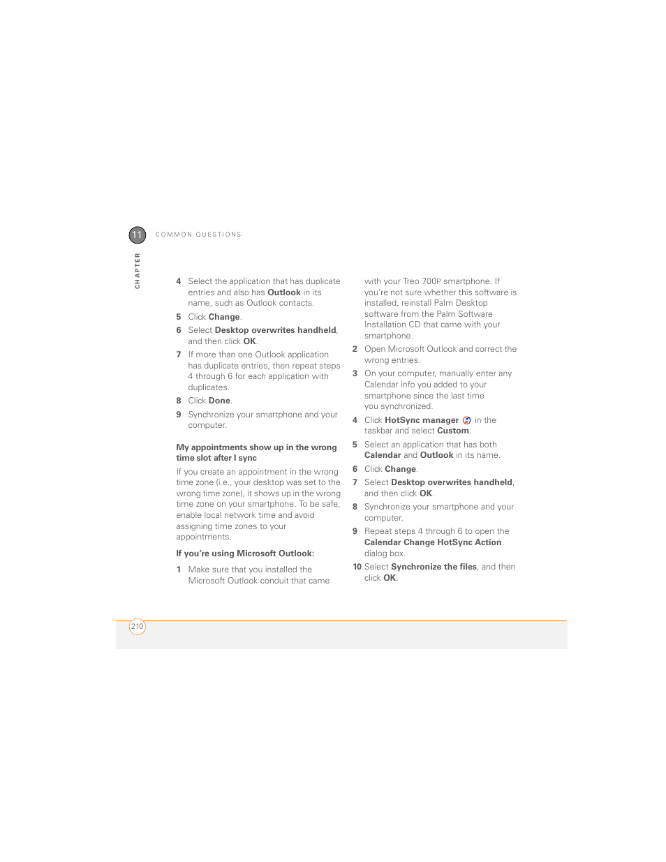 Palm 700P User Manual | Page 216 / 286
