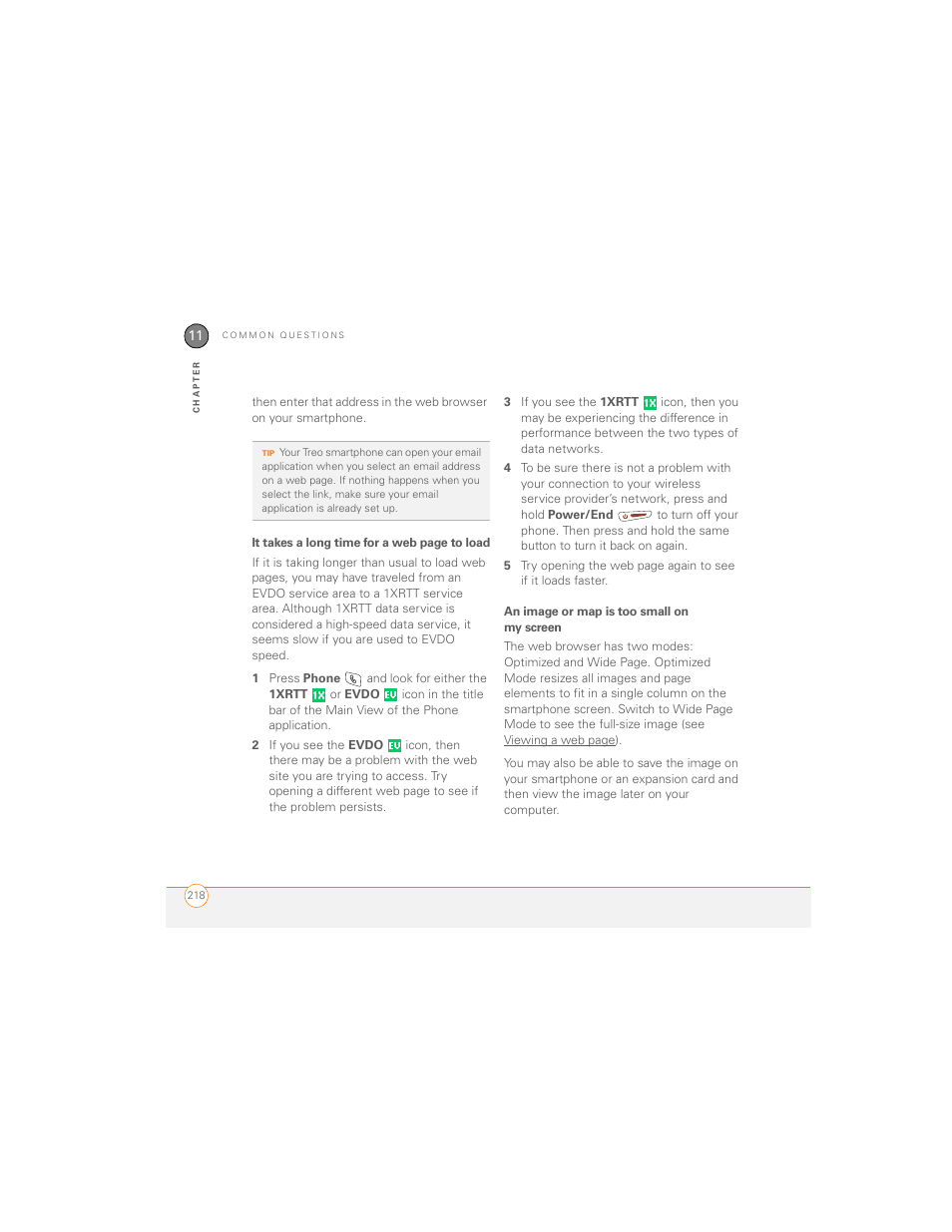 An image or map is too small on my screen | Palm 700P User Manual | Page 224 / 286