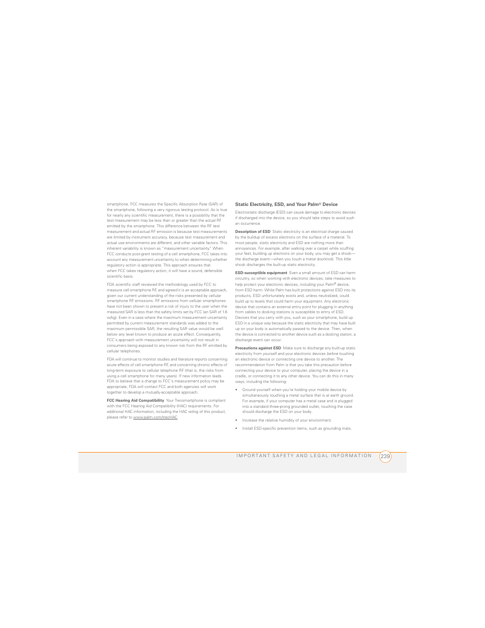 Palm 700P User Manual | Page 245 / 286