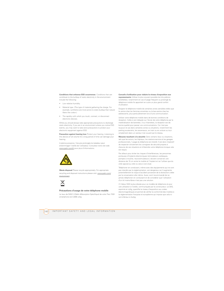 Palm 700P User Manual | Page 246 / 286