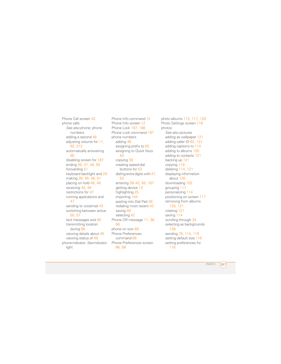 Palm 700P User Manual | Page 273 / 286