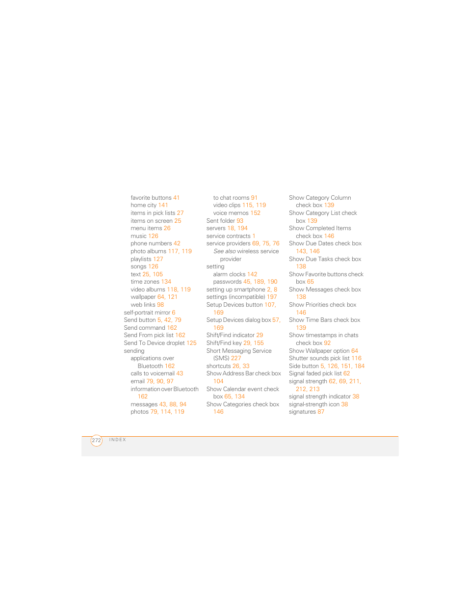 Palm 700P User Manual | Page 278 / 286