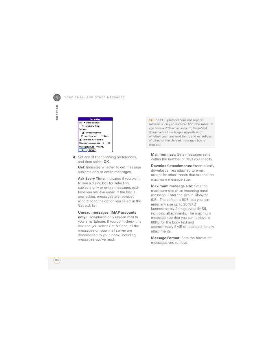Palm 700P User Manual | Page 92 / 286