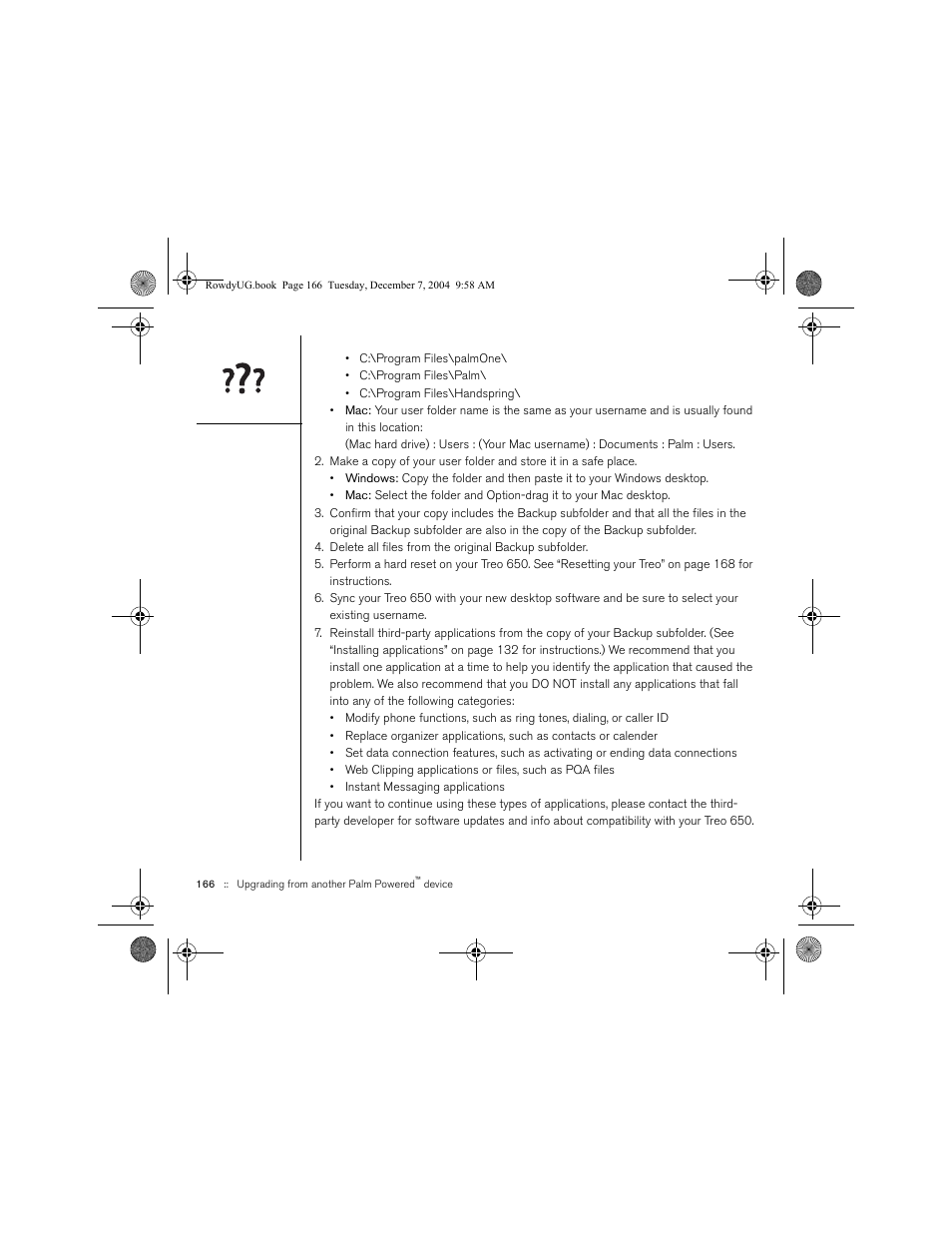 Palm TREOTM 650 User Manual | Page 168 / 208