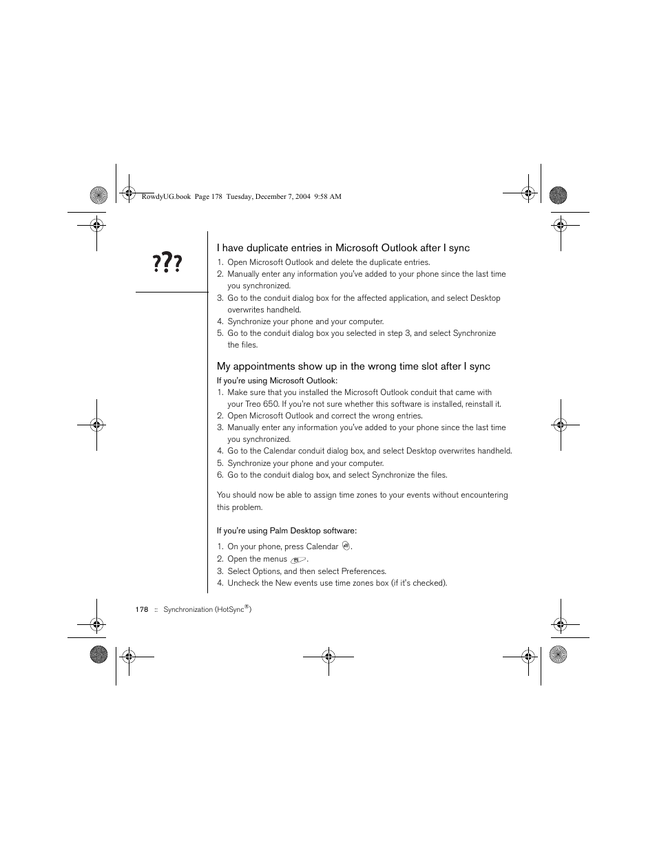 Palm TREOTM 650 User Manual | Page 180 / 208