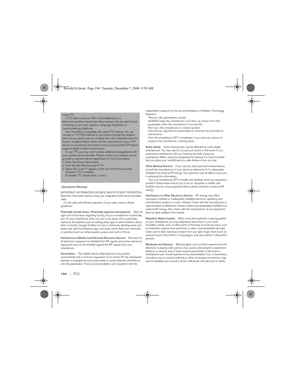 Palm TREOTM 650 User Manual | Page 196 / 208