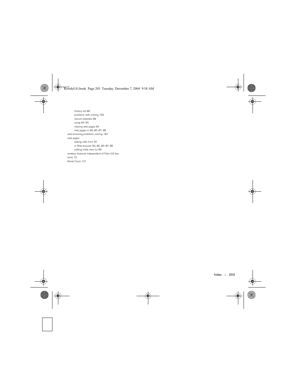 Palm TREOTM 650 User Manual | Page 205 / 208