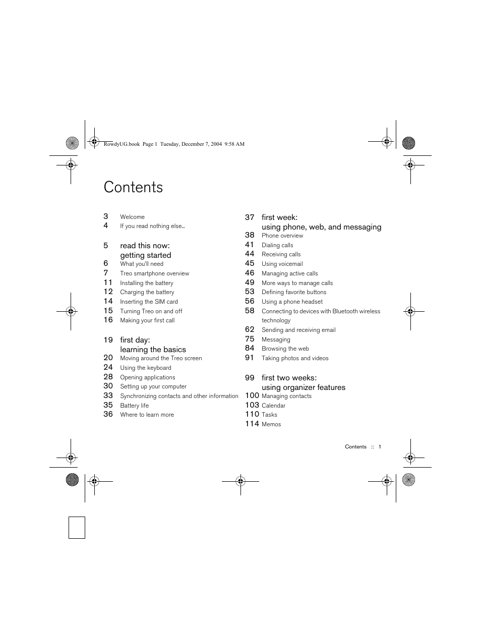 Palm TREOTM 650 User Manual | Page 3 / 208