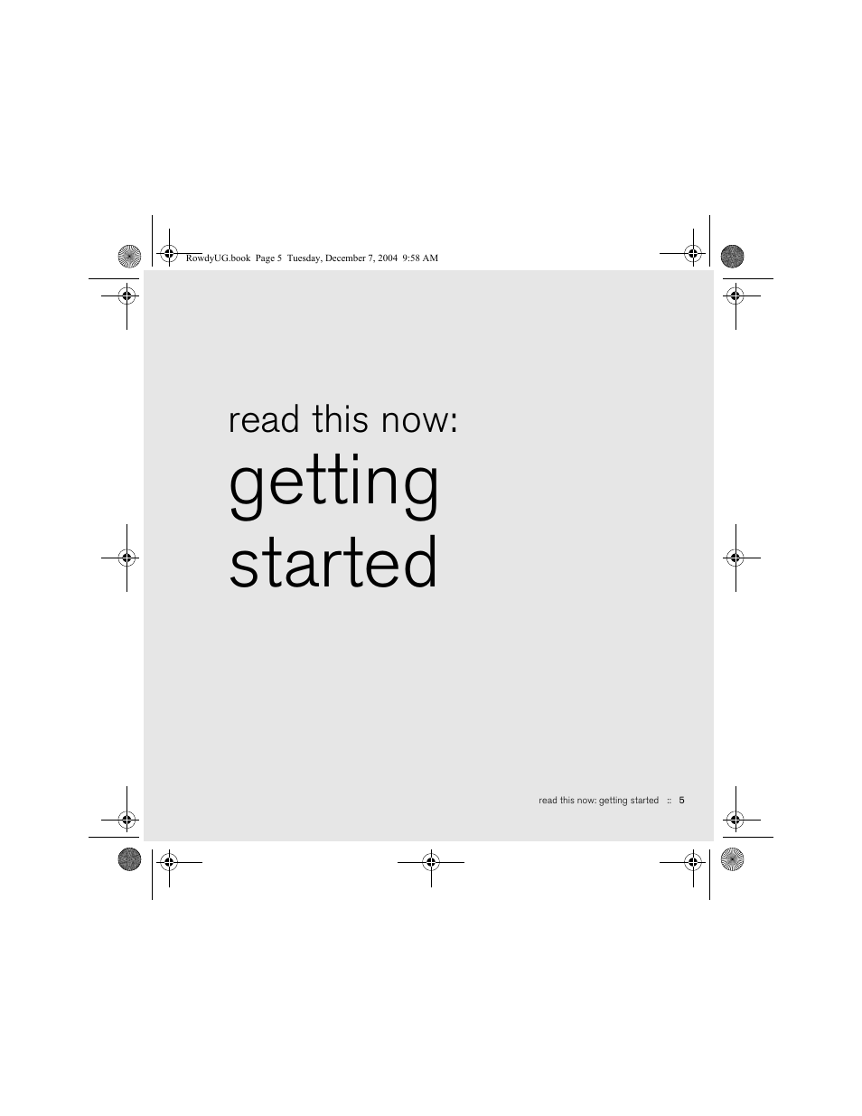 Read this now: getting started, Getting started, Read this now | Palm TREOTM 650 User Manual | Page 7 / 208