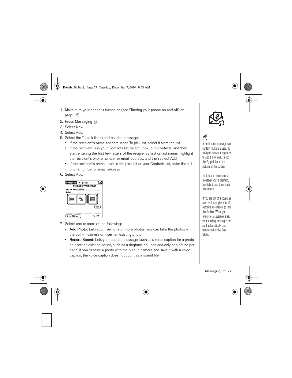 Palm TREOTM 650 User Manual | Page 79 / 208