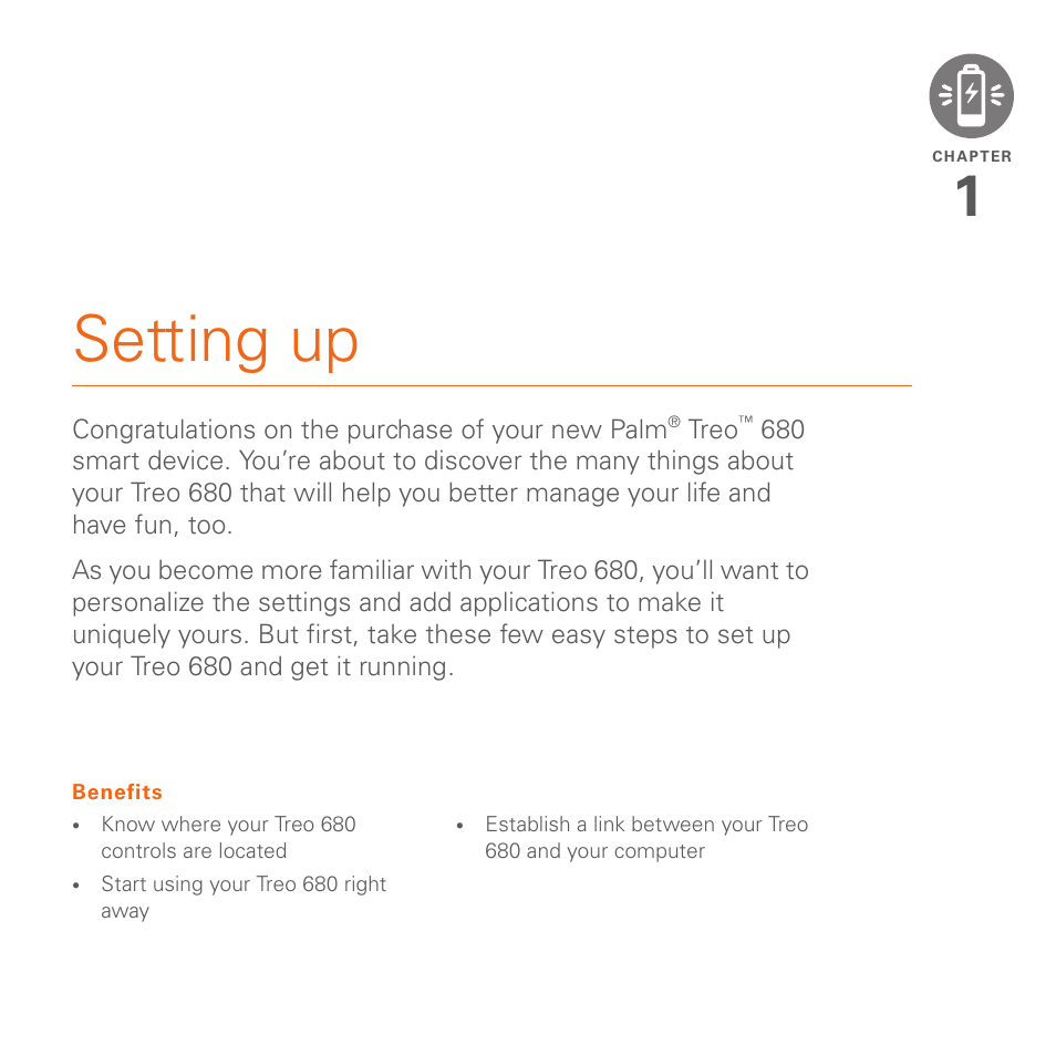 Setting up | Palm 680 User Manual | Page 11 / 312