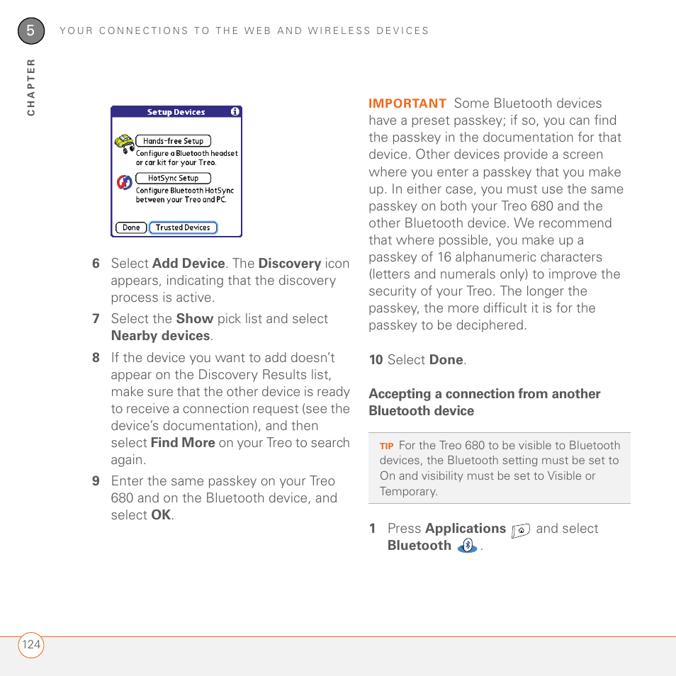 Palm 680 User Manual | Page 130 / 312